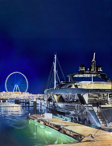 Blue Yacht and Ain Dubai