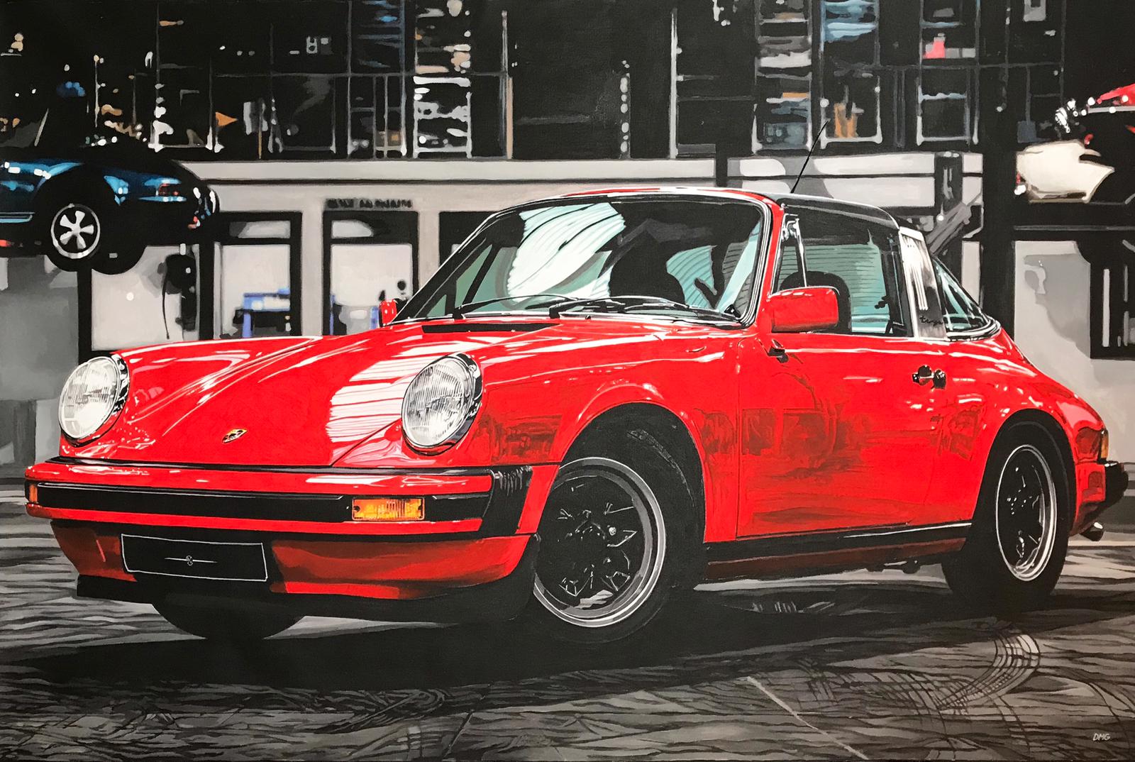 Red Porsche Carrera